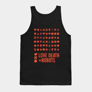 Love Death and Robots All Icons Red Tank Top